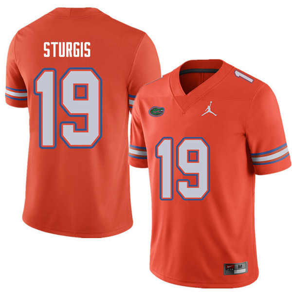Jordan Brand Men #19 Caleb Sturgis Florida Gators College Football Jerseys Sale-Orange